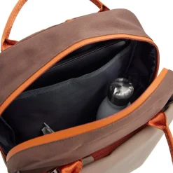 Ferron Miami Rugzak 9L Waterafstotende Laptop Rugtas 13 inch Schooltas en Werktas van PU Nylon Coffee