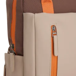 Ferron Miami Rugzak 9L Waterafstotende Laptop Rugtas 13 inch Schooltas en Werktas van PU Nylon Coffee