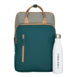 Ferron  Milwaukee 19 Liter  Laptoprugzak – Waterafstotend PU, Geschikt voor 15,6″ Laptop 19L Petrol