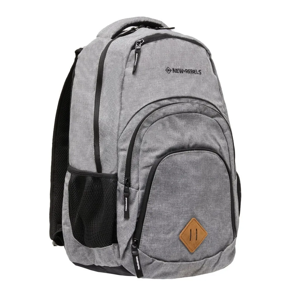 New Rebels ® BTS 3 schooltas met laptopvak antracite