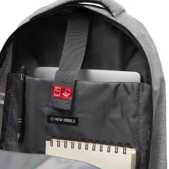 New Rebels ® BTS 3 schooltas met laptopvak antracite