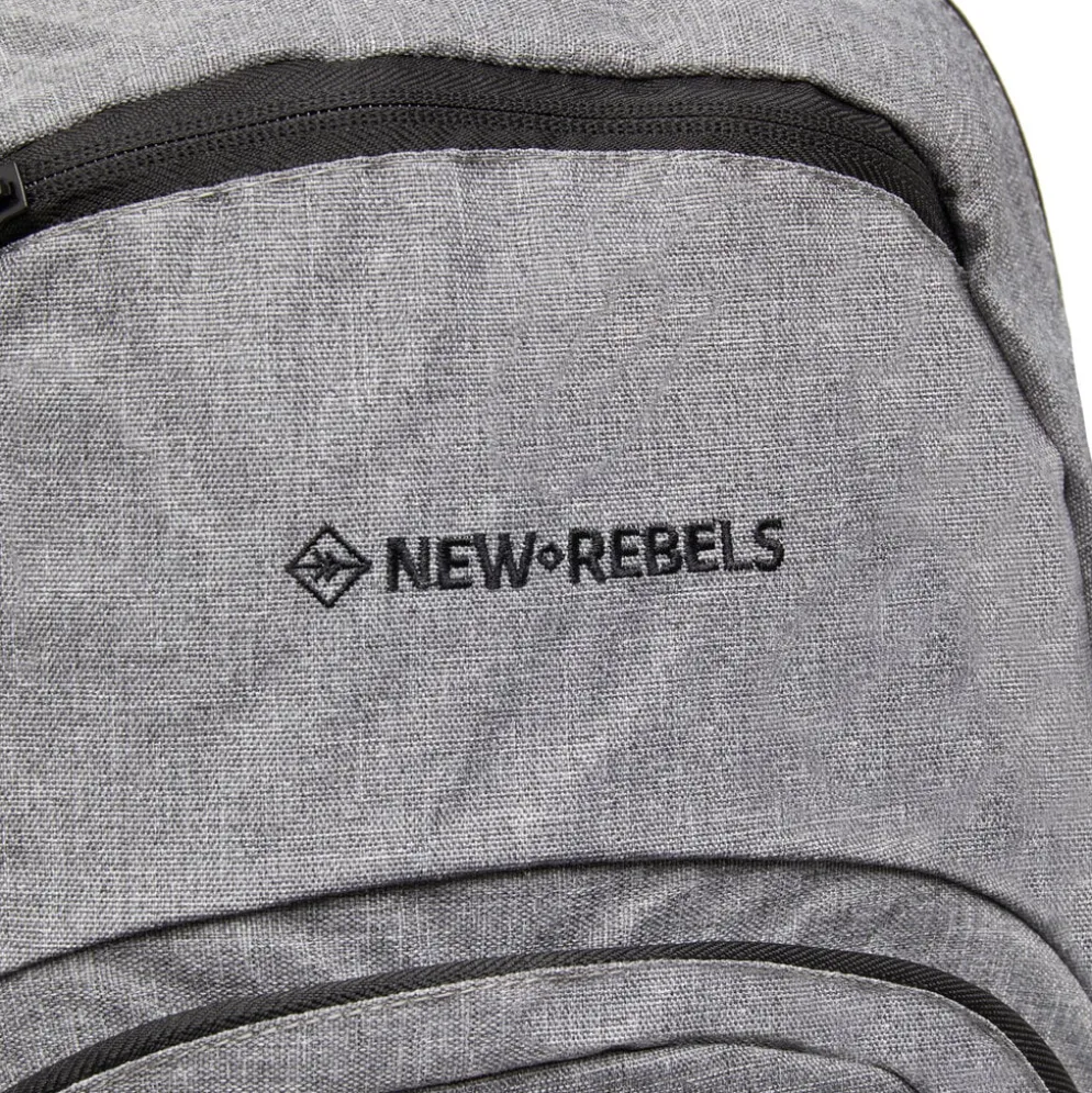 New Rebels ® BTS 3 schooltas met laptopvak antracite