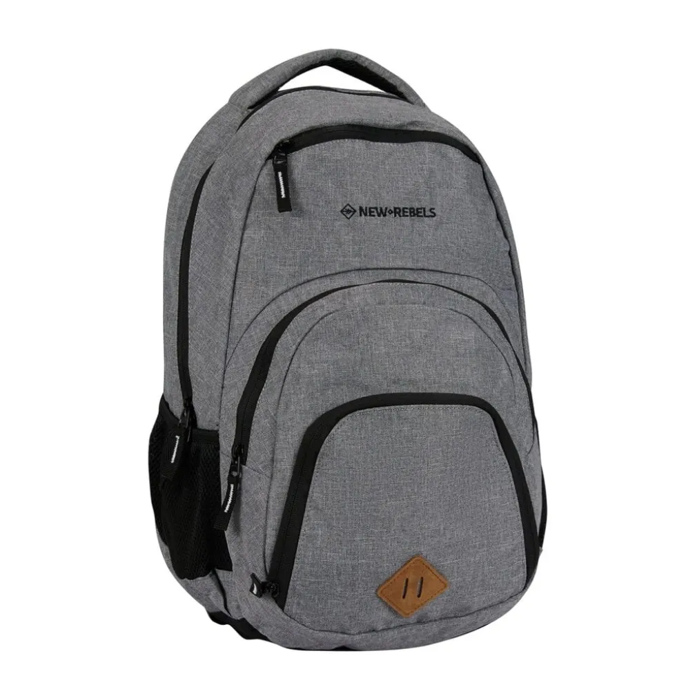 New Rebels ® BTS 3 schooltas met laptopvak antracite