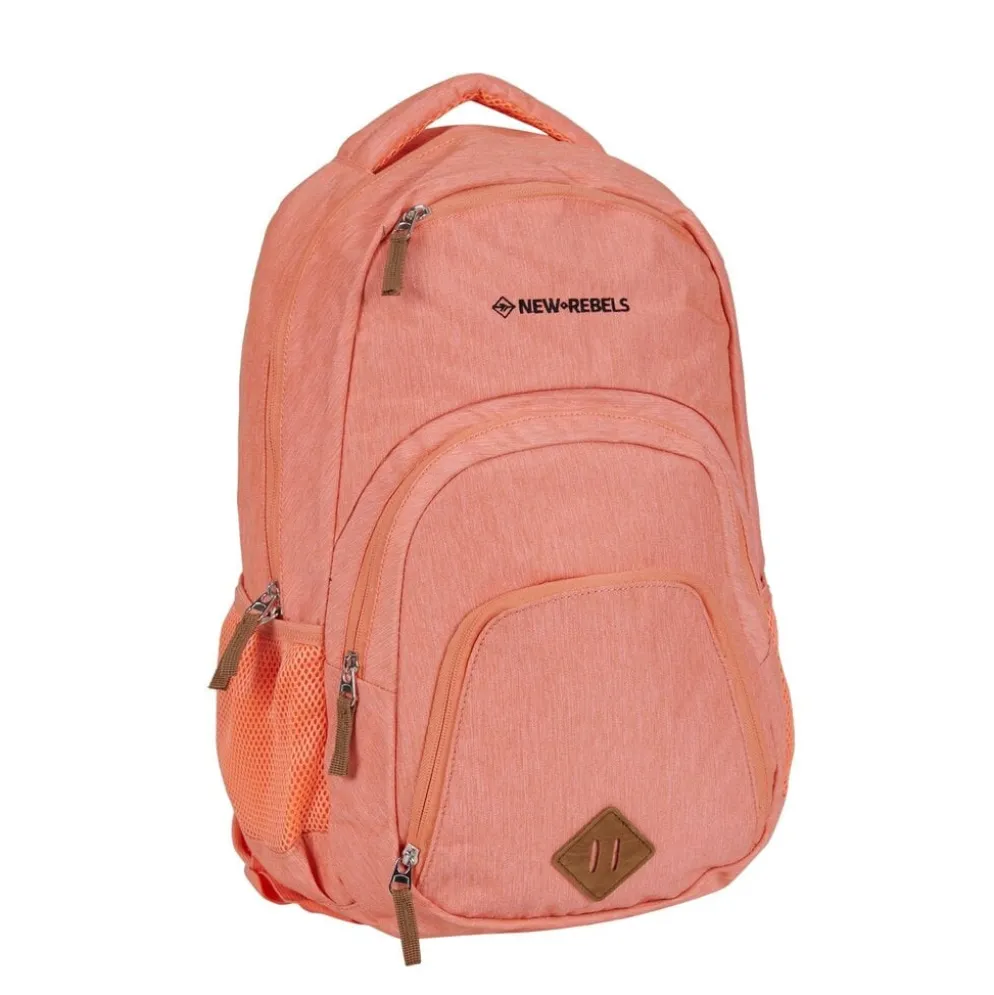 New Rebels ® BTS 3 schooltas met laptopvak soft Pink