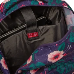 New Rebels ® BTS 3 schooltas met laptopvak flower print