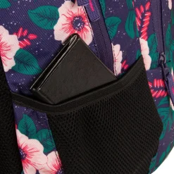 New Rebels ® BTS 3 schooltas met laptopvak flower print