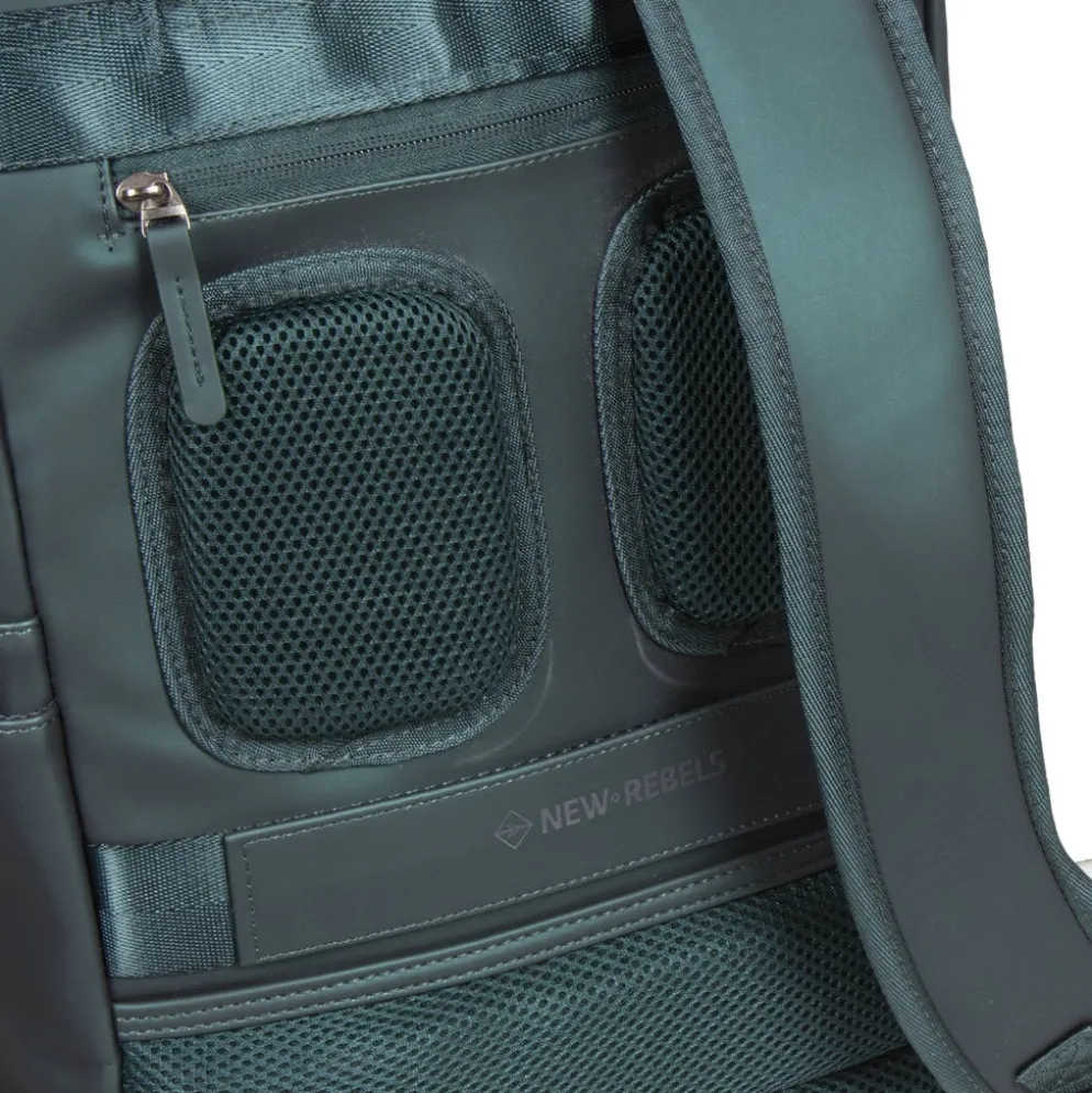 New Rebels ® Harper 3- Rugtas - Waterafstotend - Laptoptas 14 inch - 12 Liter - Waterproof Rugzak - Groen