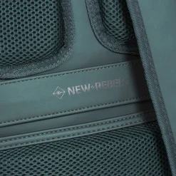 New Rebels ® Harper - Rugzak - Laptoptas - Rugtas - 18 Liter - Donker Groen -  Metallic