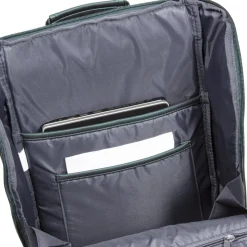 New Rebels ® Harper - Rugzak - Laptoptas - Rugtas - 18 Liter - Donker Groen -  Metallic
