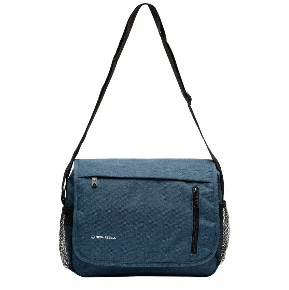 New Rebels ® Heaven25 - Medium Schoudertas A5 - Crossbodytas met flap - Blauw