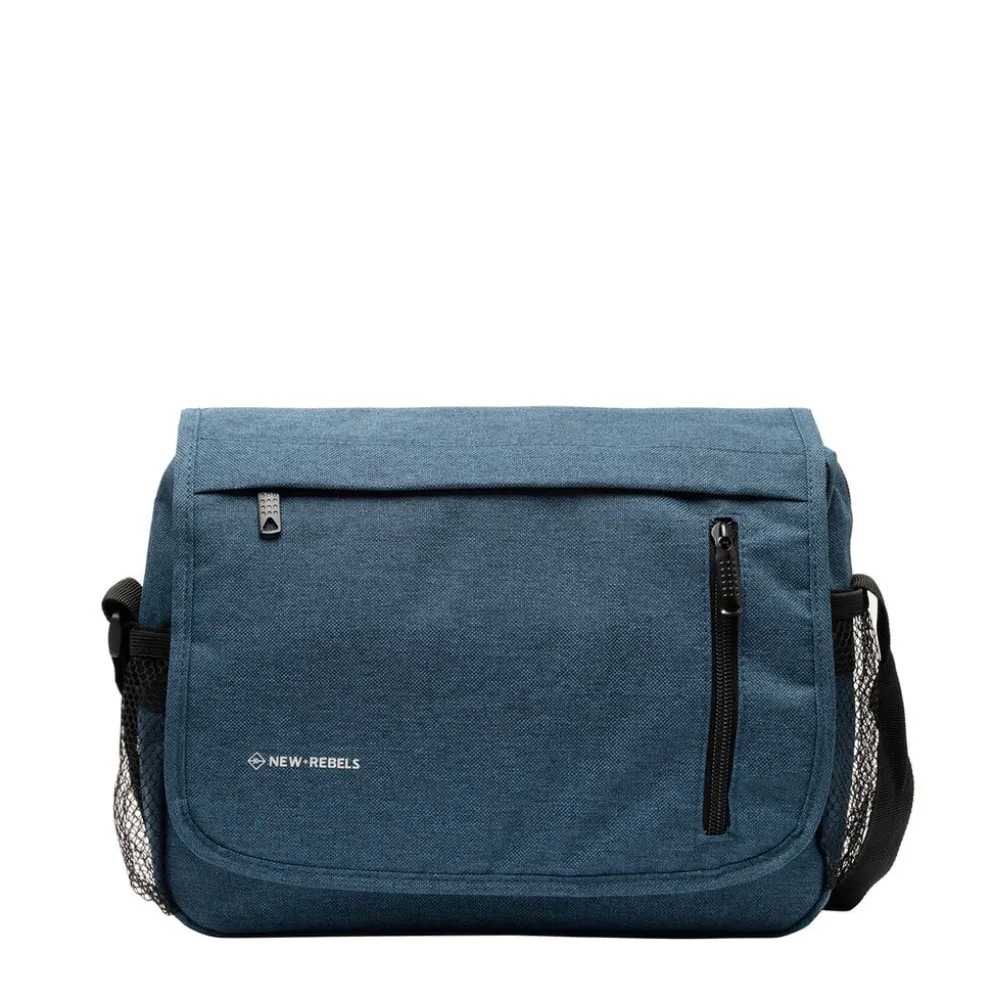 New Rebels ® Heaven25 - Medium Schoudertas A5 - Crossbodytas met flap - Blauw