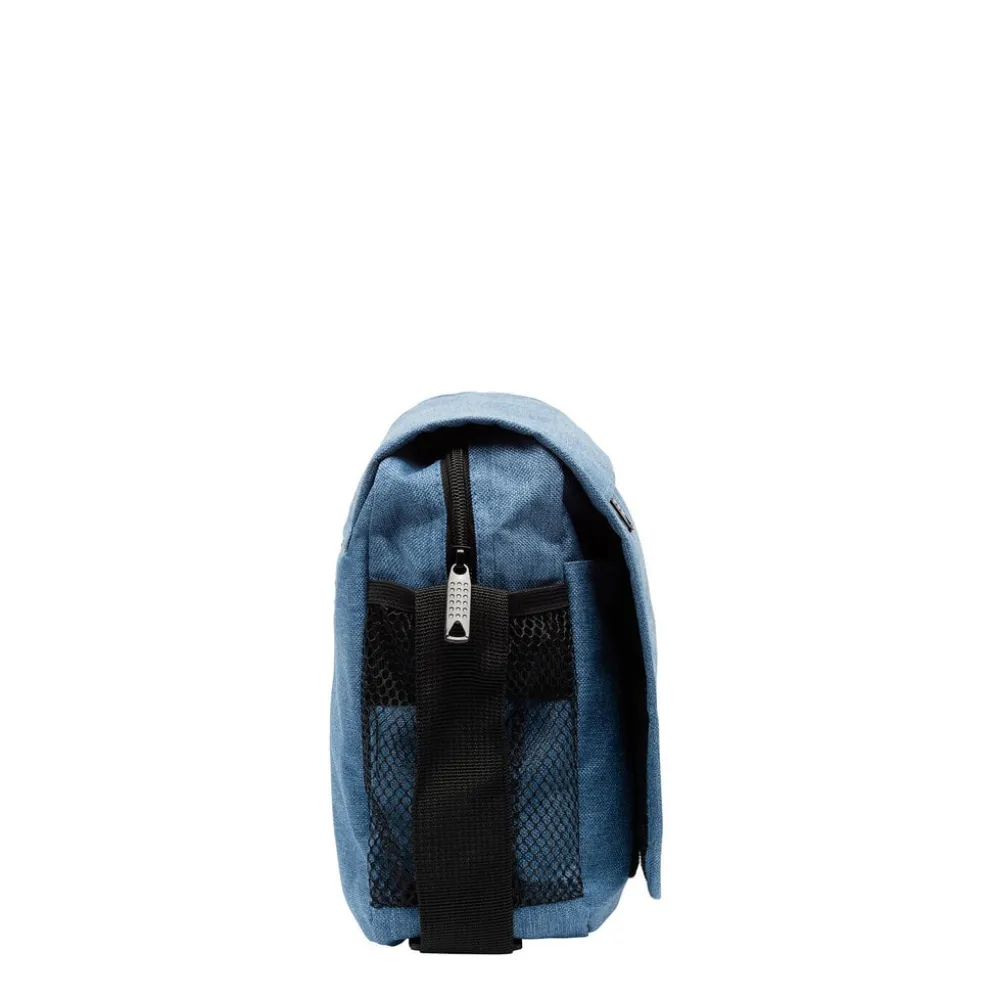 New Rebels ® Heaven25 - Medium Schoudertas A5 - Crossbodytas met flap - Soft Blauw