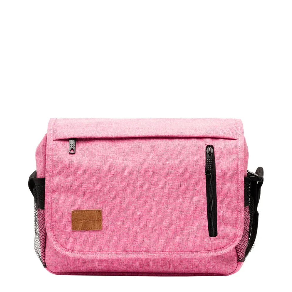 New Rebels ® Heaven25 - Medium Schoudertas A5 - Crossbodytas met flap - Roze