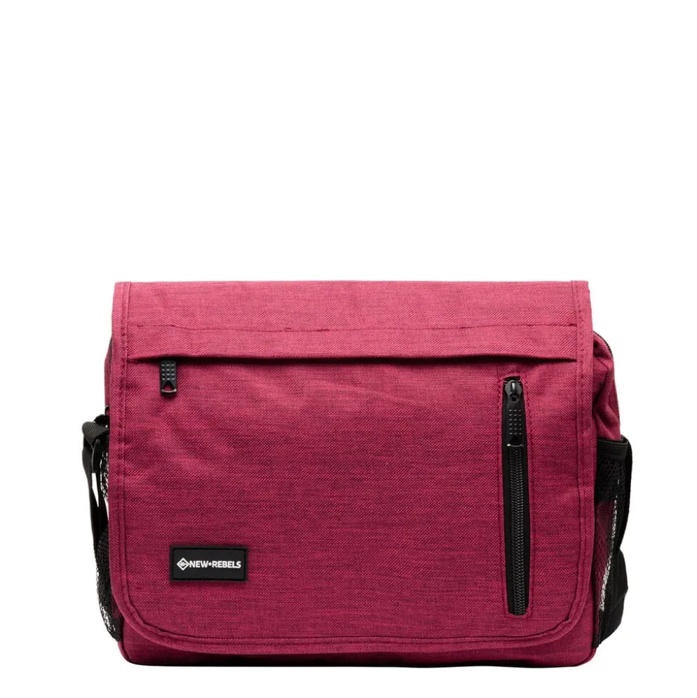 New Rebels ® Heaven25 - Medium Schoudertas A5 - Crossbodytas met flap - Burgundy
