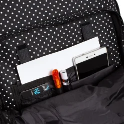 New Rebels ® Katschberg - Schooltas - Laptopvak - Zwart - Rugzak - Rugtas