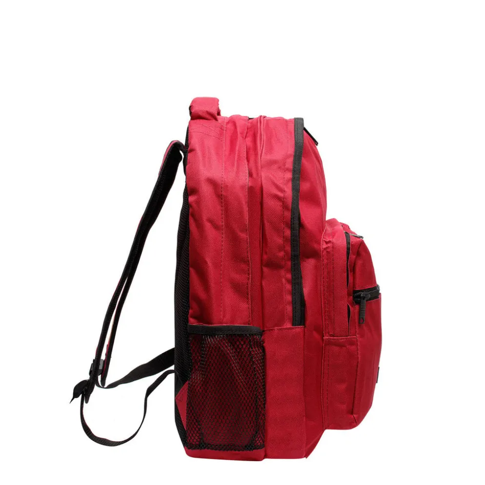 New Rebels ® Katschberg - Schooltas - Laptopvak - Burgundy - Rugzak - Rugtas