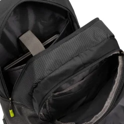New Rebels ® Kinley - Rugtas - Schooltas - Vrijetijdstas - 35 Liter - Nylon - Zwart