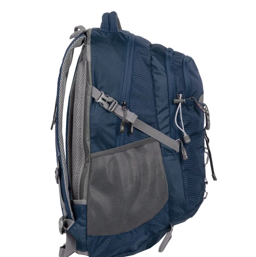 New Rebels ® Kinley - Rugtas - Schooltas - Vrijetijdstas - 48 Liter - Nylon - Navy Blauw