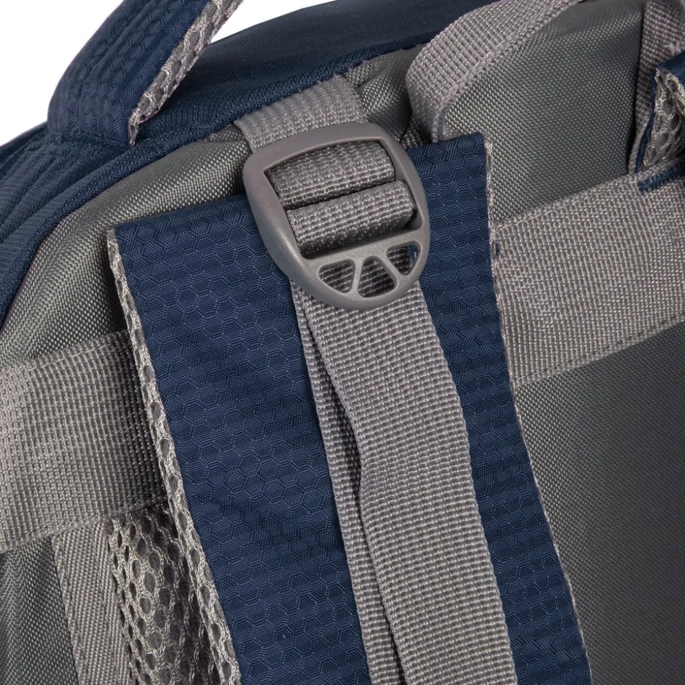New Rebels ® Kinley - Rugtas - Schooltas - Vrijetijdstas - 48 Liter - Nylon - Navy Blauw