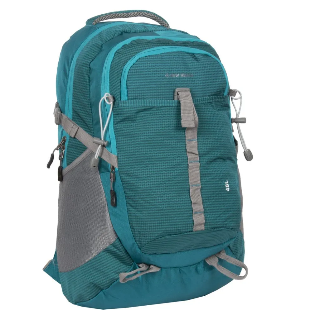 New Rebels ® Kinley - Rugtas - Schooltas - Vrijetijdstas - 48 Liter - Nylon - Petrol