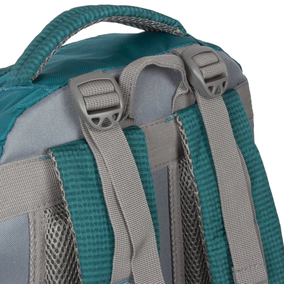 New Rebels ® Kinley - Rugtas - Schooltas - Vrijetijdstas - 48 Liter - Nylon - Petrol