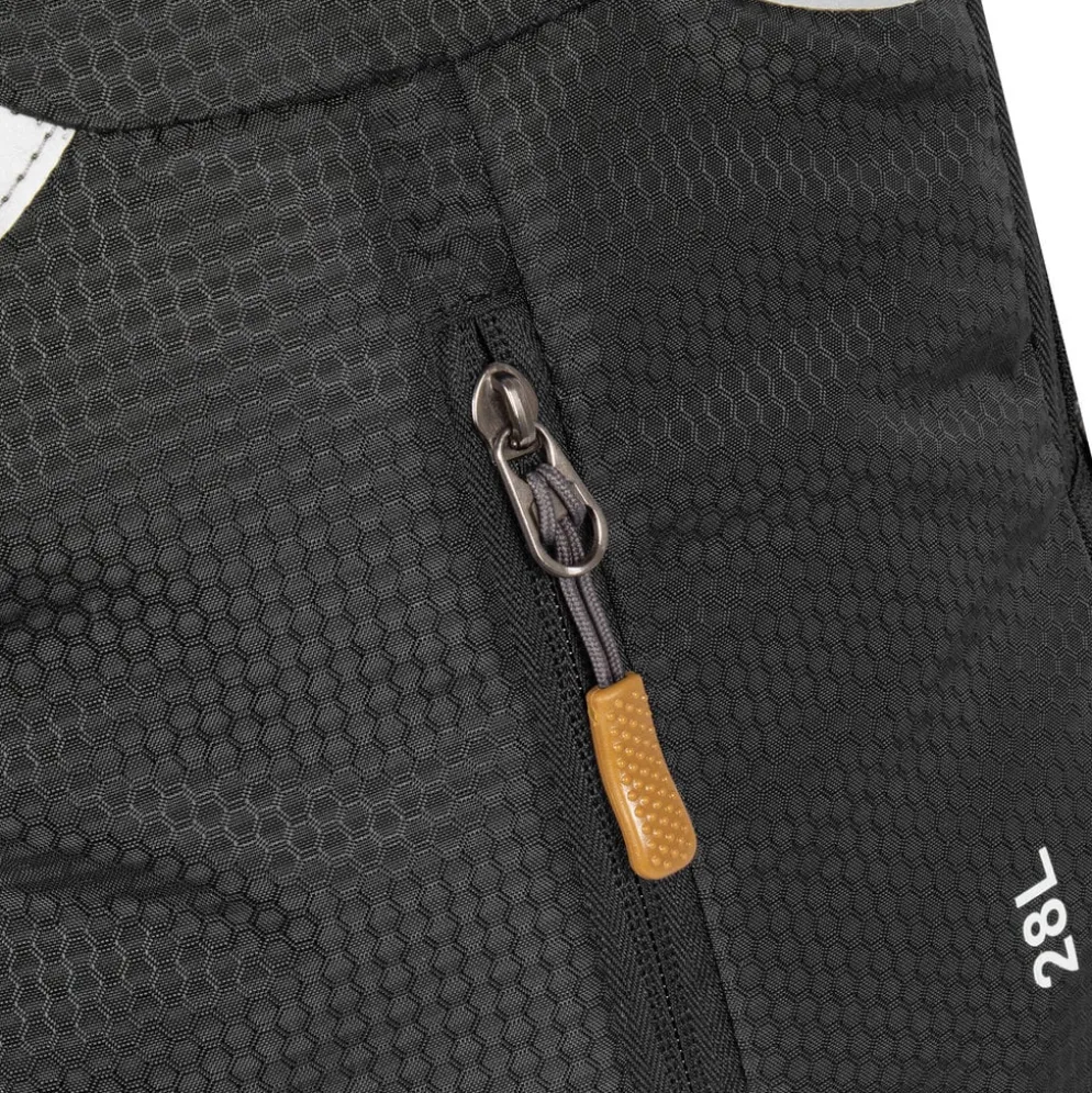 New Rebels ® Kinley - Rugtas - Schooltas - Vrijetijdstas - 28 Liter - Nylon - Zwart