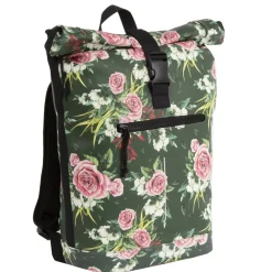 New Rebels ® Mart - Rolltop - Rugtas - Waterafstotend - Flower Dark - Large II - Rugzak