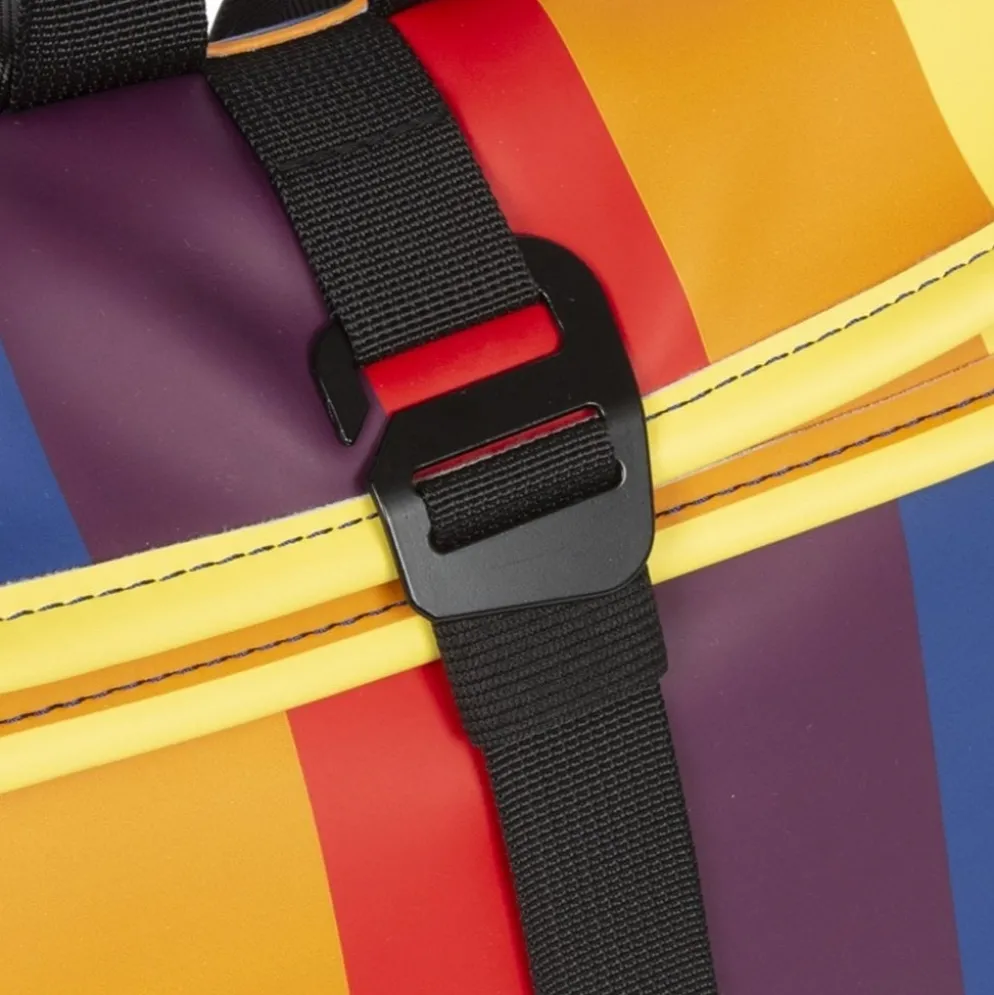 New Rebels ® Mart Rolltop - Mini Rugzak - Waterafstotend - Regenboog