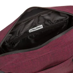 New Rebels ® Solar 25 - Medium Schoudertas  A5 - Crossbodytas Met Flap - Burgundy