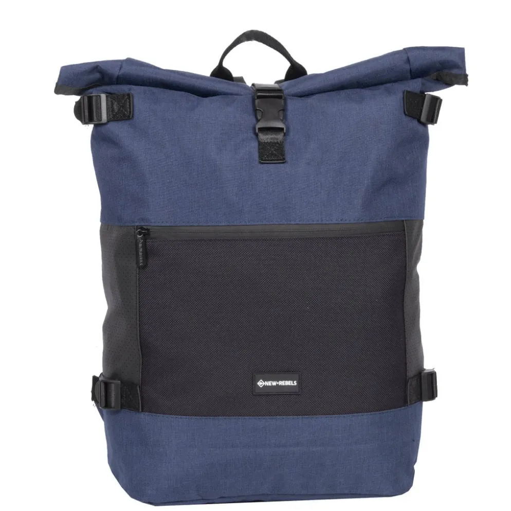 New Rebels ® Solar - Rolltop - Rugzak - Shadow Blue - 20L - Backpack - Waterafstotend - Rugtas