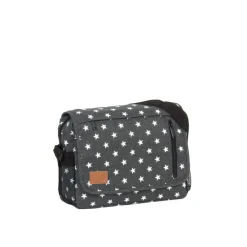 New Rebels ® Star25 - Medium Schoudertas  A5 - Crossbodytas met flap  - Grijs - with stars