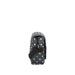 New Rebels ® Star25 - Medium Schoudertas  A5 - Crossbodytas met flap  - Grijs - with stars
