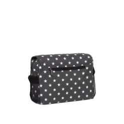 New Rebels ® Star25 - Medium Schoudertas  A5 - Crossbodytas met flap  - Grijs - with stars