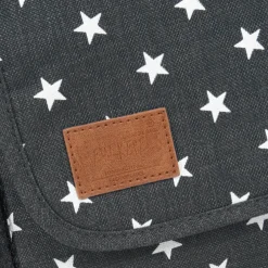 New Rebels ® Star25 - Medium Schoudertas  A5 - Crossbodytas met flap  - Grijs - with stars