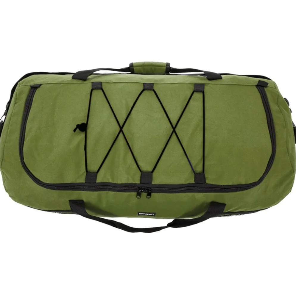 New Rebels Airmont Newark Olijf 110L Rollable Trolley Weekendtas Waterafstotend