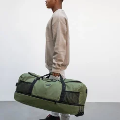 New Rebels Airmont Newark Olijf 110L Rollable Trolley Weekendtas Waterafstotend