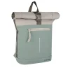 New Rebels Backham New York Salie Groen 21L Rolltop Rugzak Waterafstotend Laptop 15.6"