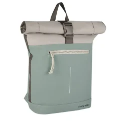 New Rebels Backham New York Salie Groen 21L Rolltop Rugzak Waterafstotend Laptop 15.6"