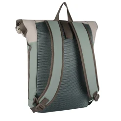 New Rebels Backham New York Salie Groen 21L Rolltop Rugzak Waterafstotend Laptop 15.6"