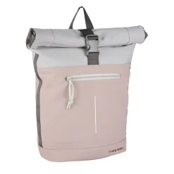 New Rebels Backham New York Oudroze 21L Rolltop Rugzak Waterafstotend Laptop 15.6