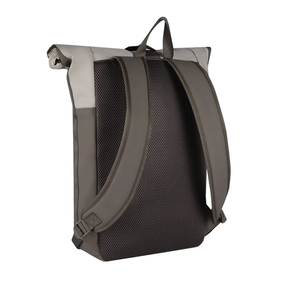 New Rebels Backham New York Taupe 21L Rolltop Rugzak Waterafstotend Laptop 15.6"