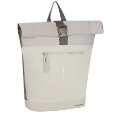 New Rebels Backham New York Beige 21L Rolltop Rugzak Waterafstotend Laptop 15.6"