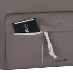 New Rebels Backham Springfield  Taupe 16L Rugzak Waterafstotend Laptop 14