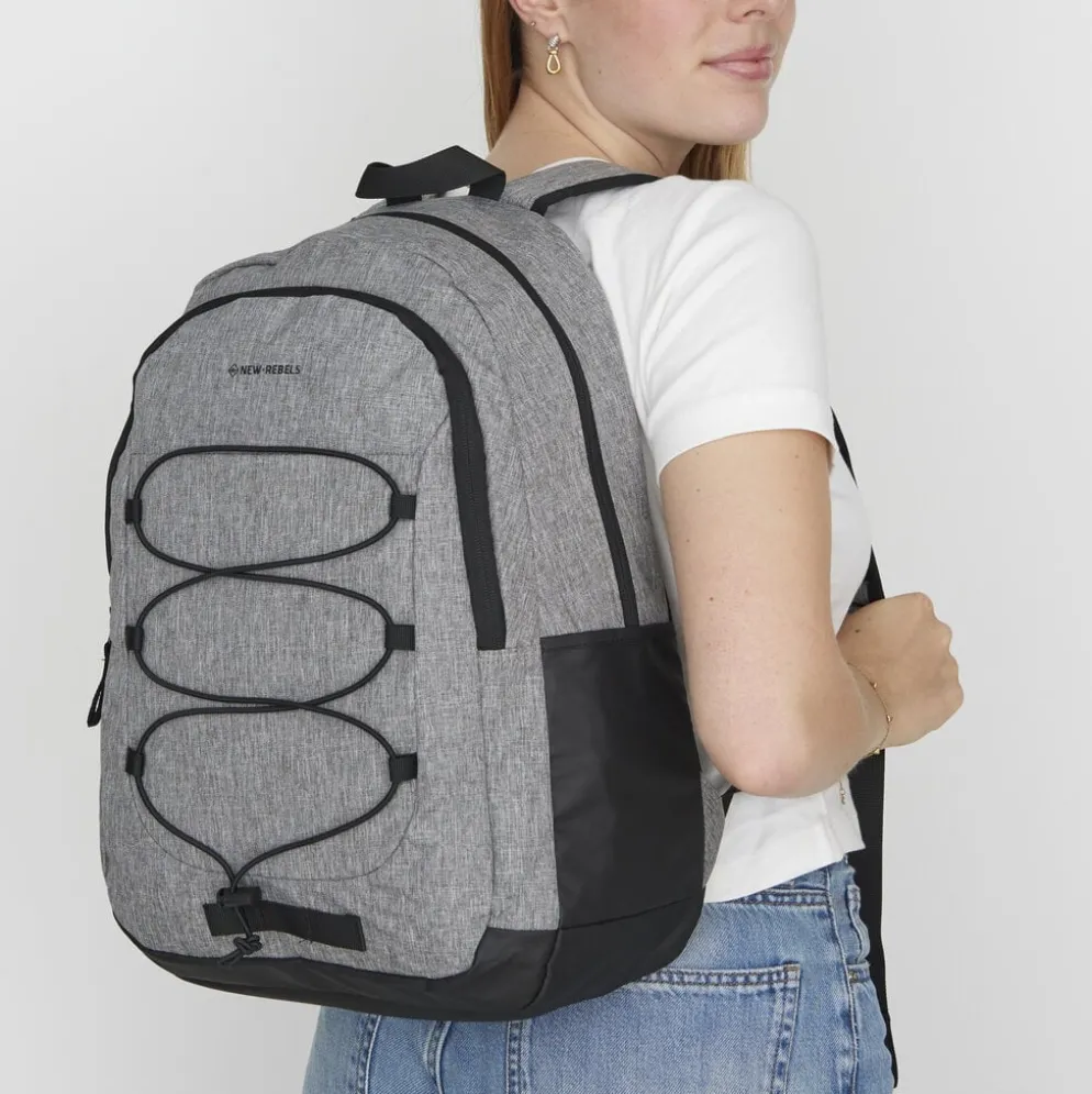 New Rebels Barto Waltham Antraciet 25L Rugzak Waterafstotend Laptop 15.6"