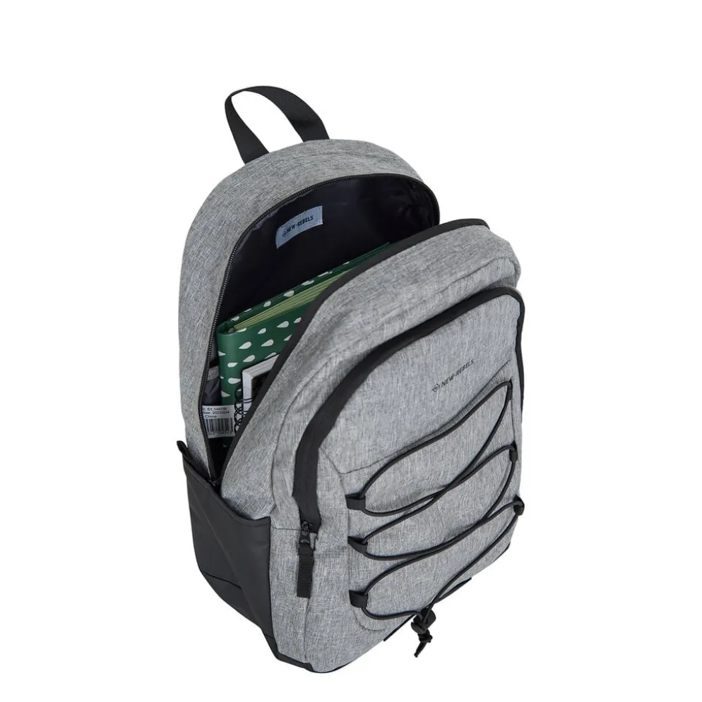 New Rebels Barto Waltham Antraciet 25L Rugzak Waterafstotend Laptop 15.6"