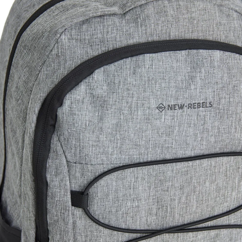 New Rebels Barto Waltham Antraciet 25L Rugzak Waterafstotend Laptop 15.6"