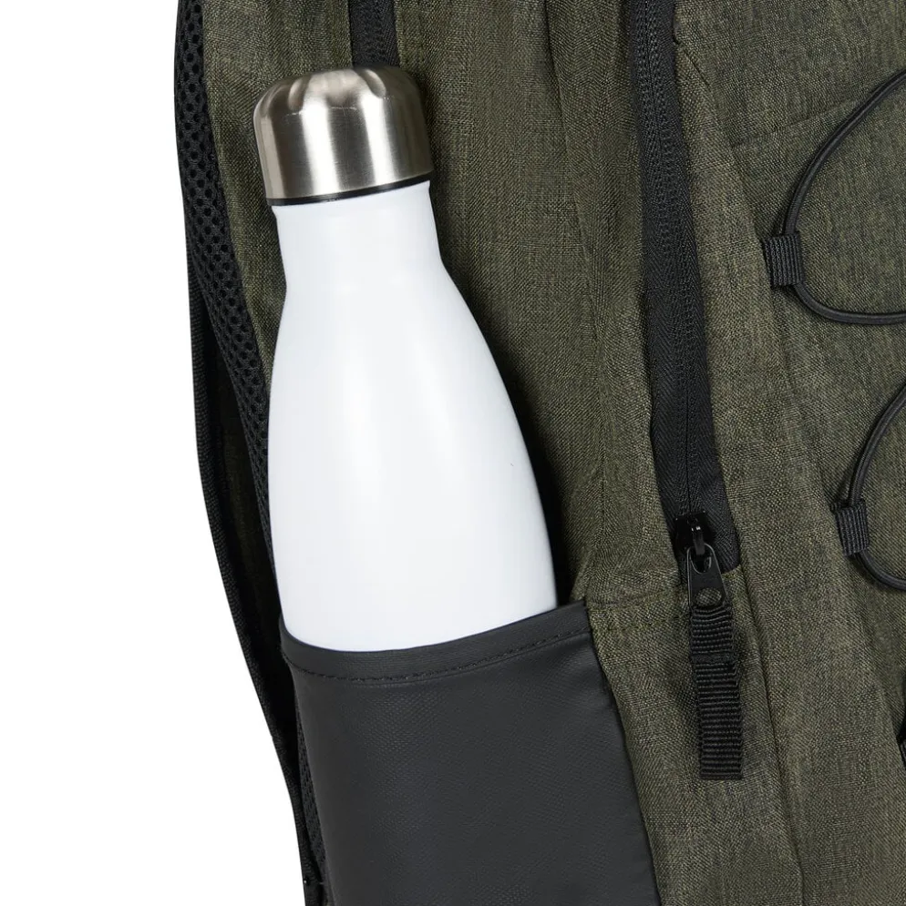 New Rebels Barto Waltham Donkergroen 25L Rugtas Waterafstotend Laptop 15.6" Pullzippers