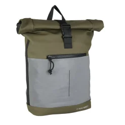 New Rebels Bowie New York Olijf Groen 21L Rugzak Rolltop Reflectie Waterafstotend Laptop 15.6"