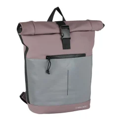 New Rebels Bowie New York Oudpaars 21L Rugzak Rolltop Reflectie Waterafstotend Laptop 15.6"