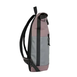 New Rebels Bowie New York Oudpaars 21L Rugzak Rolltop Reflectie Waterafstotend Laptop 15.6